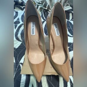 Steve Madden Nude Patent Heels